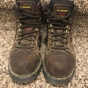 Dr Marten women’s steel toe work boots